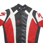 SPECIALISED Mens Black & Red Graphic T-Shirt M Short Sleeve 1/4 Zip Cycling