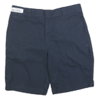 DICKIES Mens Shorts Navy Blue Casual L W36 Workwear Cotton Blend Comfortable