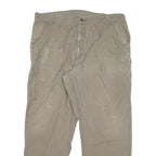 CARHARTT Mens Cotton Blend Beige Relaxed Straight Trousers W40 L29 Workwear