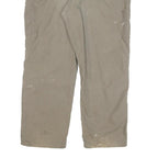 CARHARTT Mens Cotton Blend Beige Relaxed Straight Trousers W40 L29 Workwear