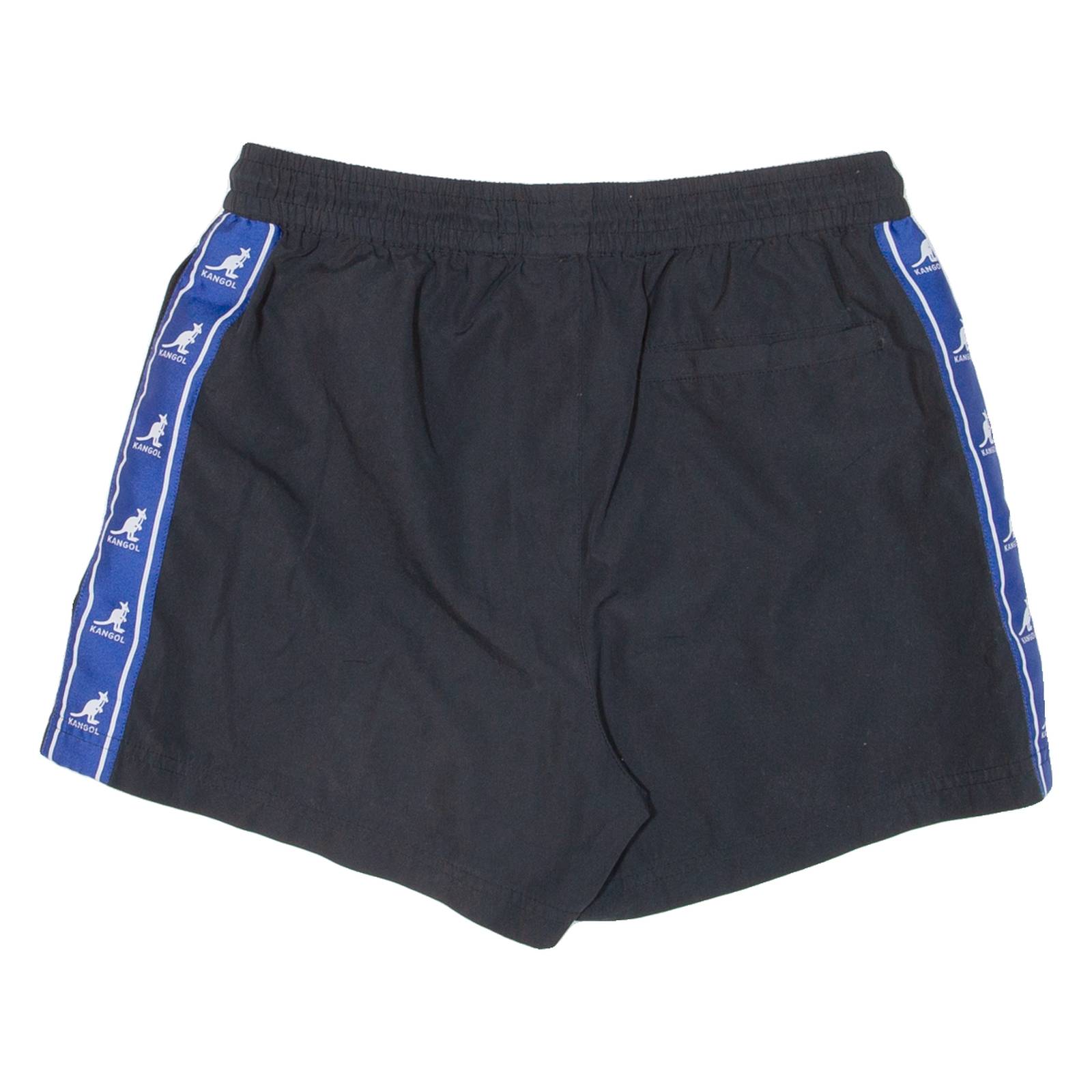 KANGOL Mesh Lining Mens Swimming Shorts Black Relaxed M W30