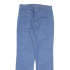 WRANGLER Mens Jeans Blue Regular Straight Denim Light W32 L32 Zip Cotton Blend