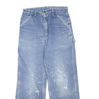 CARHARTT Womens Blue Regular Fit Straight Denim Light Wash W30 L29 Workwear