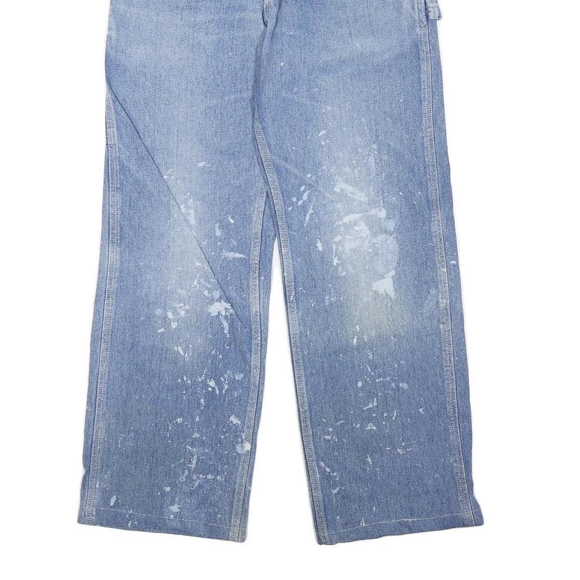 CARHARTT Womens Blue Regular Fit Straight Denim Light Wash W30 L29 Workwear