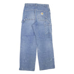 CARHARTT Womens Blue Regular Fit Straight Denim Light Wash W30 L29 Workwear