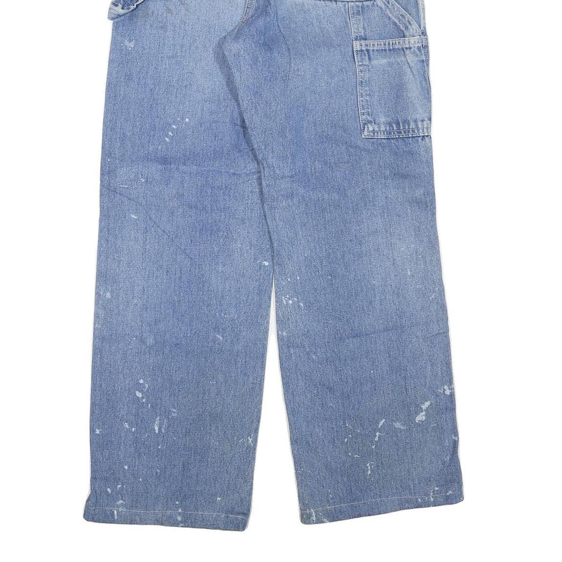 CARHARTT Womens Blue Regular Fit Straight Denim Light Wash W30 L29 Workwear