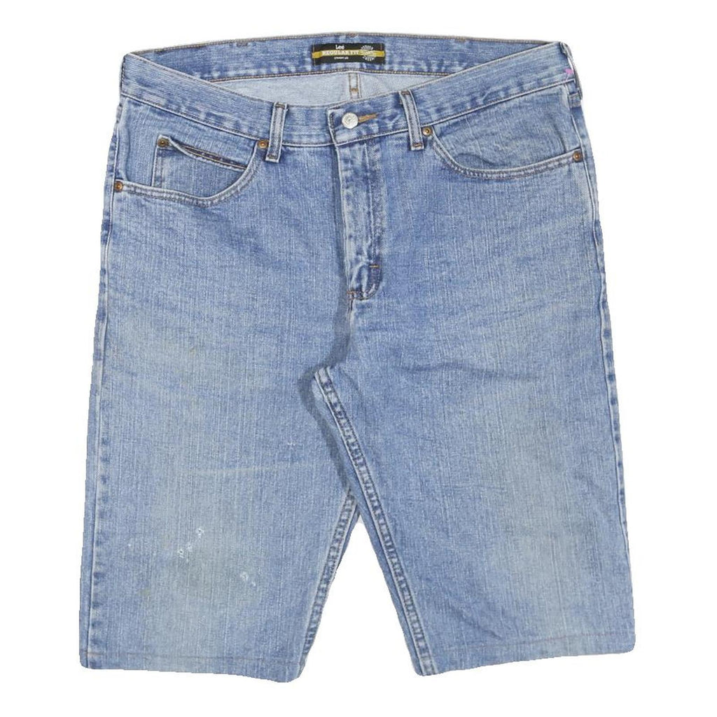 LEE Mens Denim Blue Classic Regular L W36 Cotton Blend Shorts
