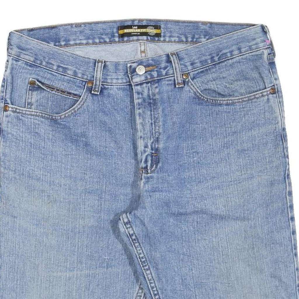 LEE Mens Denim Blue Classic Regular L W36 Cotton Blend Shorts