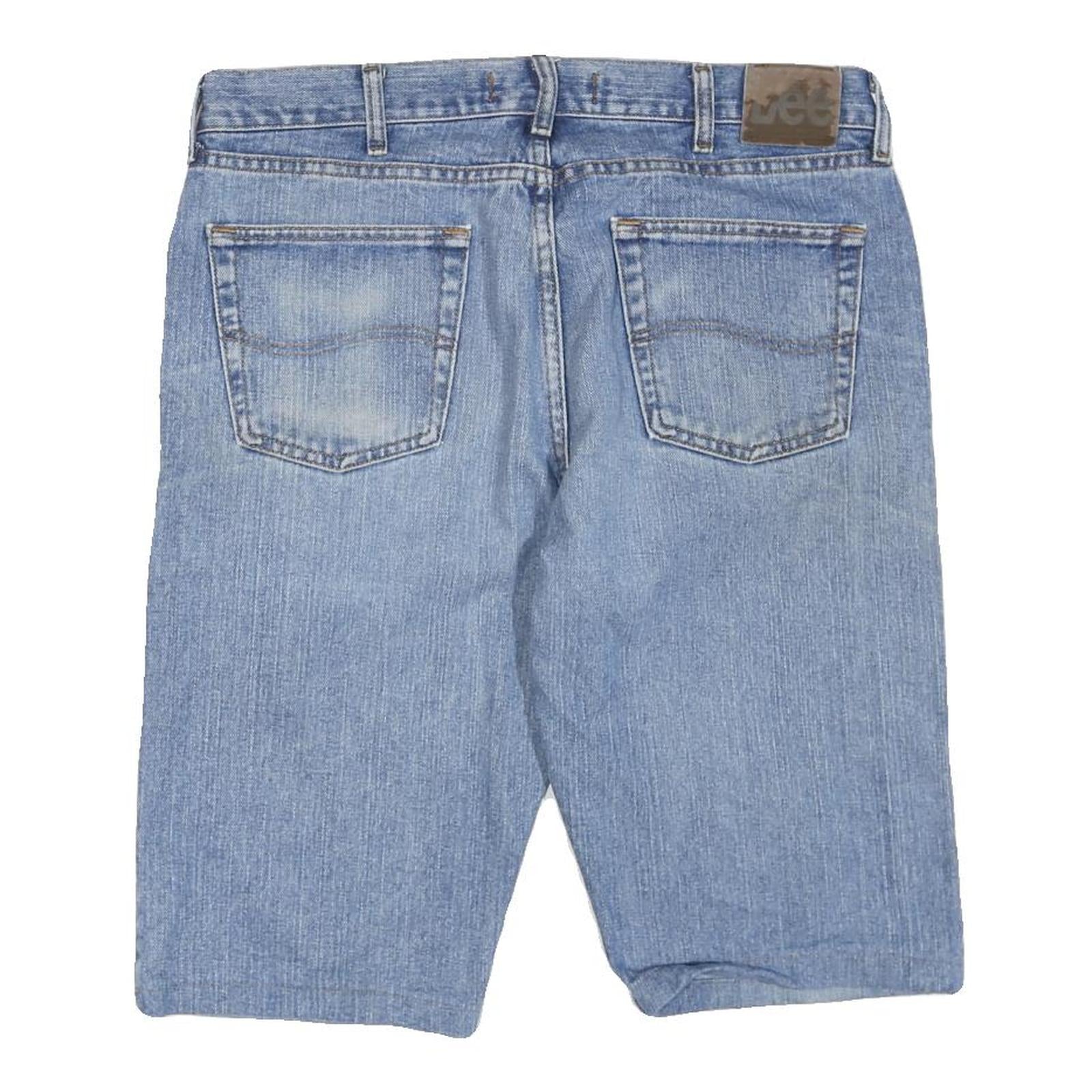 LEE Mens Denim Blue Classic Regular L W36 Cotton Blend Shorts