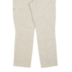 ICEPEAK Womens Beige Regular Trousers W32 L30 Polyester Blend Zip Casual Outdoor