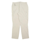 ICEPEAK Womens Beige Regular Trousers W32 L30 Polyester Blend Zip Casual Outdoor