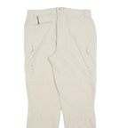 ICEPEAK Womens Beige Regular Trousers W32 L30 Polyester Blend Zip Casual Outdoor