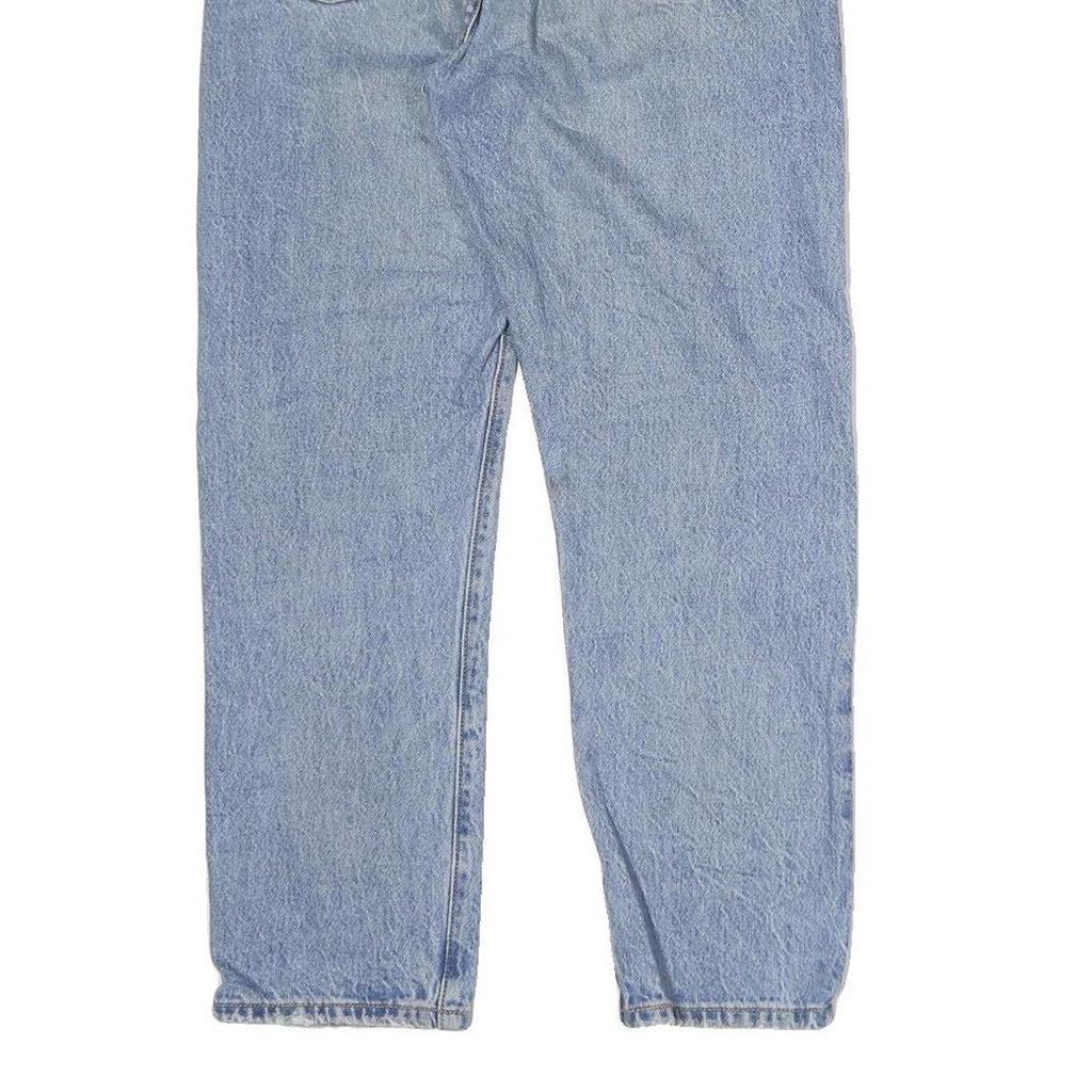 LEVI'S 501 Mens Jeans Light Blue Regular Straight Denim W28 L29 Classic Button