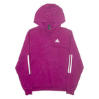 ADIDAS Womens Purple Hoodie XS