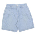 MERONA Womens Shorts Blue Denim Casual M W32 Cotton Blend Relaxed Fit