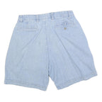 MERONA Womens Shorts Blue Denim Casual M W32 Cotton Blend Relaxed Fit