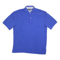 TOMMY HILFIGER Mens Blue Polo Shirt XL Cotton Blend Short Sleeve Basic Collar