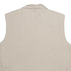 BOASI Mens Beige & Cream Reversible Synthetic Outdoor Jacket XL Zip Vest Plain
