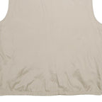 BOASI Mens Beige & Cream Reversible Synthetic Outdoor Jacket XL Zip Vest Plain