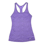 NIKE Womens Purple Printed Sports Vest Racer Back S Activewear