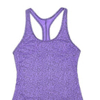 NIKE Womens Purple Printed Sports Vest Racer Back S Activewear