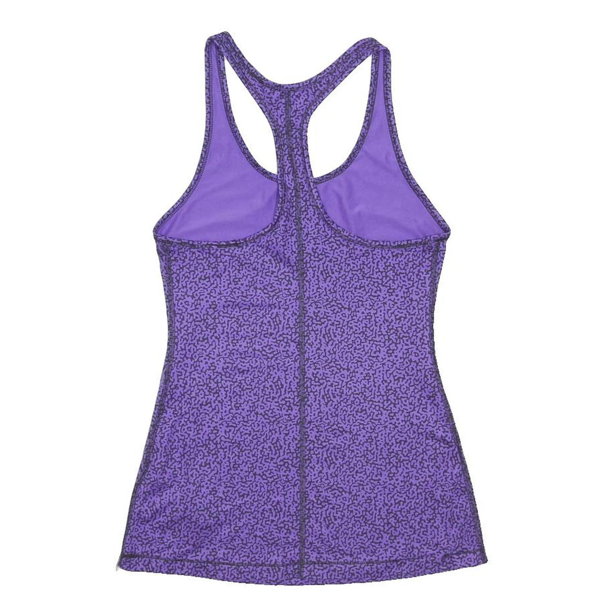 NIKE Womens Purple Printed Sports Vest Racer Back S Activewear