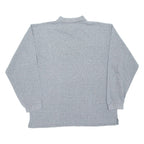 CHAMPION Mens Polo Shirt Grey Long Sleeve XL