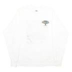 MURINA'S BEST Mens White XL Long Sleeve Crew Neck Wellness Print T-Shirt