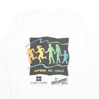 MURINA'S BEST Mens White XL Long Sleeve Crew Neck Wellness Print T-Shirt