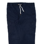 TOMMY HILFIGER Cargo Womens Trousers Blue Regular Tapered W35 L24