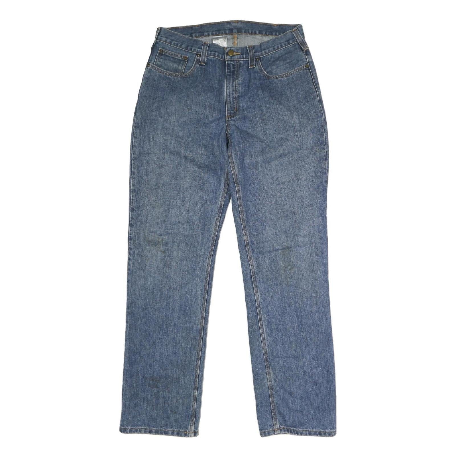 CARHARTT Mens Jeans Blue Regular Regular Fit Denim Medium W36 L34 Durable