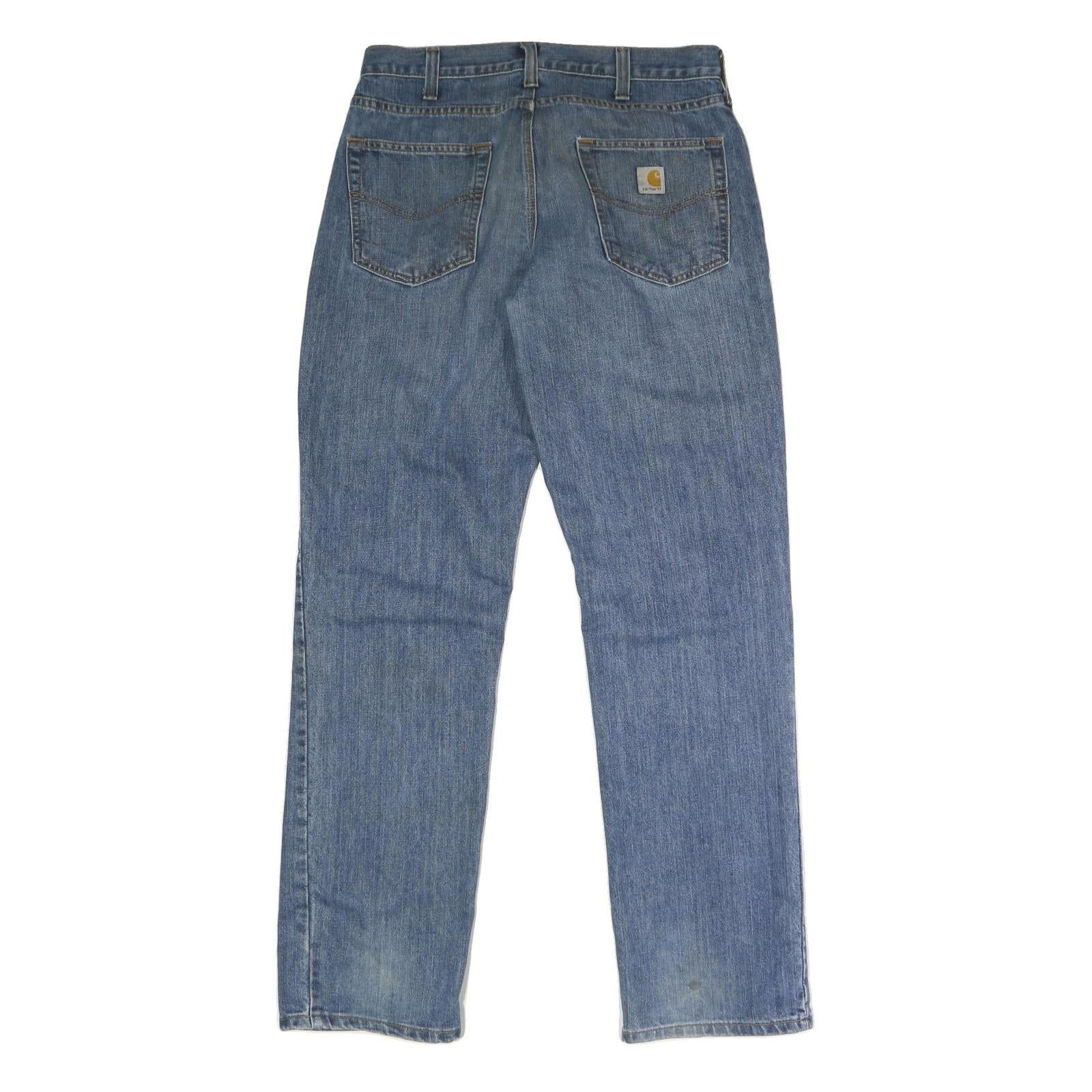 CARHARTT Mens Jeans Blue Regular Regular Fit Denim Medium W36 L34 Durable