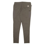 CARHARTT Womens Trousers Grey Slim Tapered W34 L28