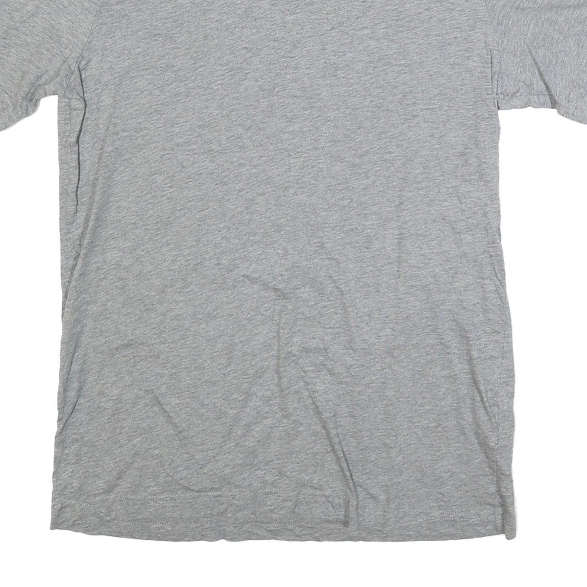 PUMA Mens Grey Slogan Tape Logo Graphic T-Shirt S Short Sleeve Crew Neck Casual