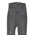 LEVI'S Womens Slim Grey Denim Slim Jeans W31 L27 Classic Fit Zip Closure