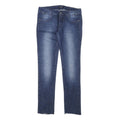PHARD Womens Jeans Blue Slim Skinny Denim Medium W30 L30 Distressed Hem