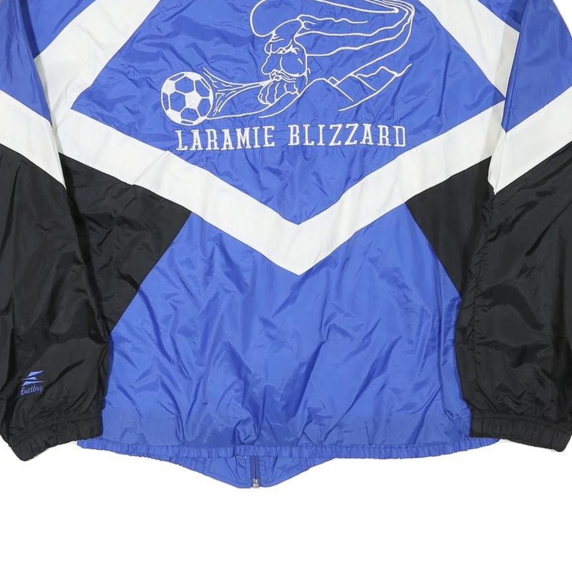 EASTBOY Mens Blue & Black Laramie Blizzard Sports Jacket L Polyester Woven Zip