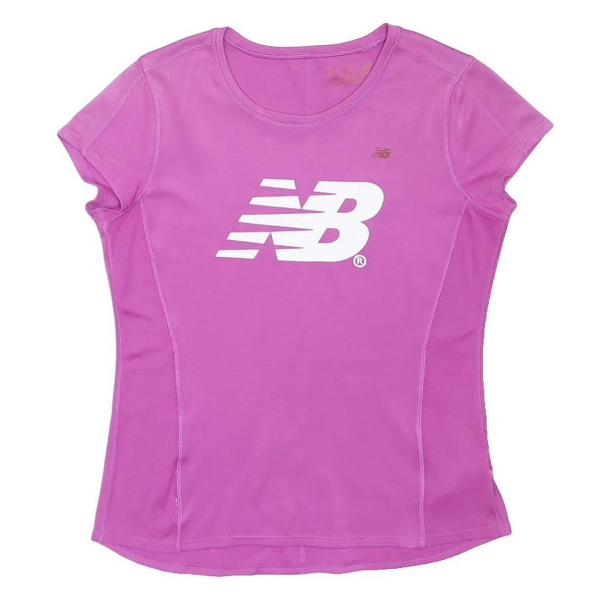 NEW BALANCE Womens Pink Graphic T-Shirt S Short Sleeve Crew Neck Performance