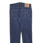 LEVI'S 502 Mens Jeans Blue Slim Straight Denim Medium W31 L27 Slim Fit