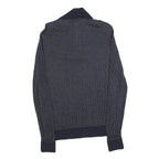 TOMMY HILFIGER Mens Navy Patterned Pullover Crew Neck Basic Knit Jumper L