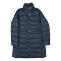 TOMMY HILFIGER Mens Navy Blue Puffer Jacket M Polyester Blend Quilted Zip Up