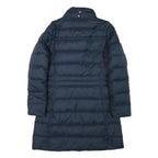 TOMMY HILFIGER Mens Navy Blue Puffer Jacket M Polyester Blend Quilted Zip Up