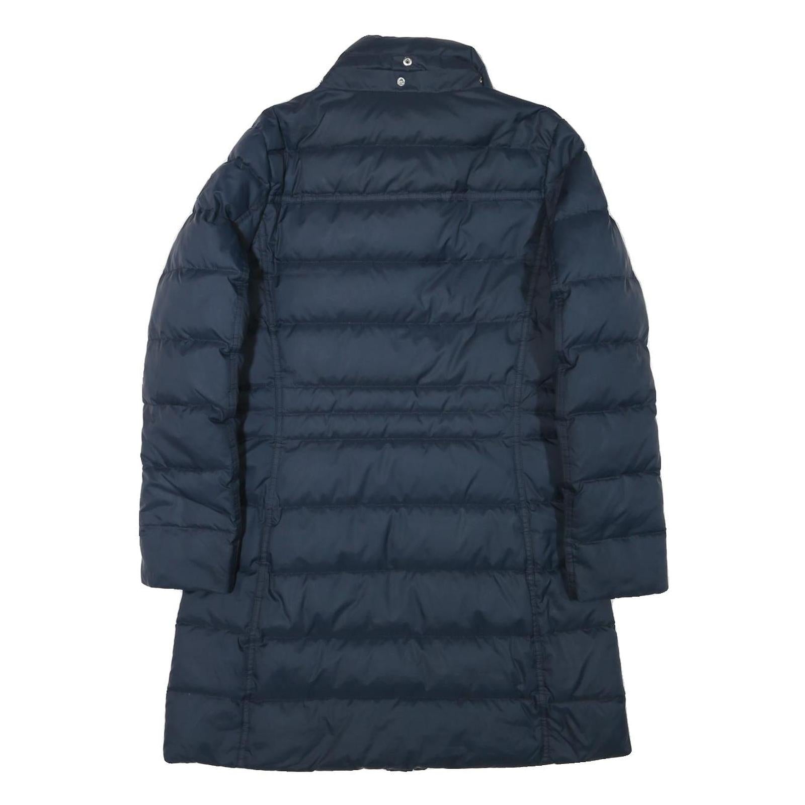 TOMMY HILFIGER Mens Navy Blue Puffer Jacket M Polyester Blend Quilted Zip Up