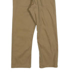 LEVI'S Mens Cotton Blend Beige Slim Straight Trousers W30 L24 Casual Zip Closure