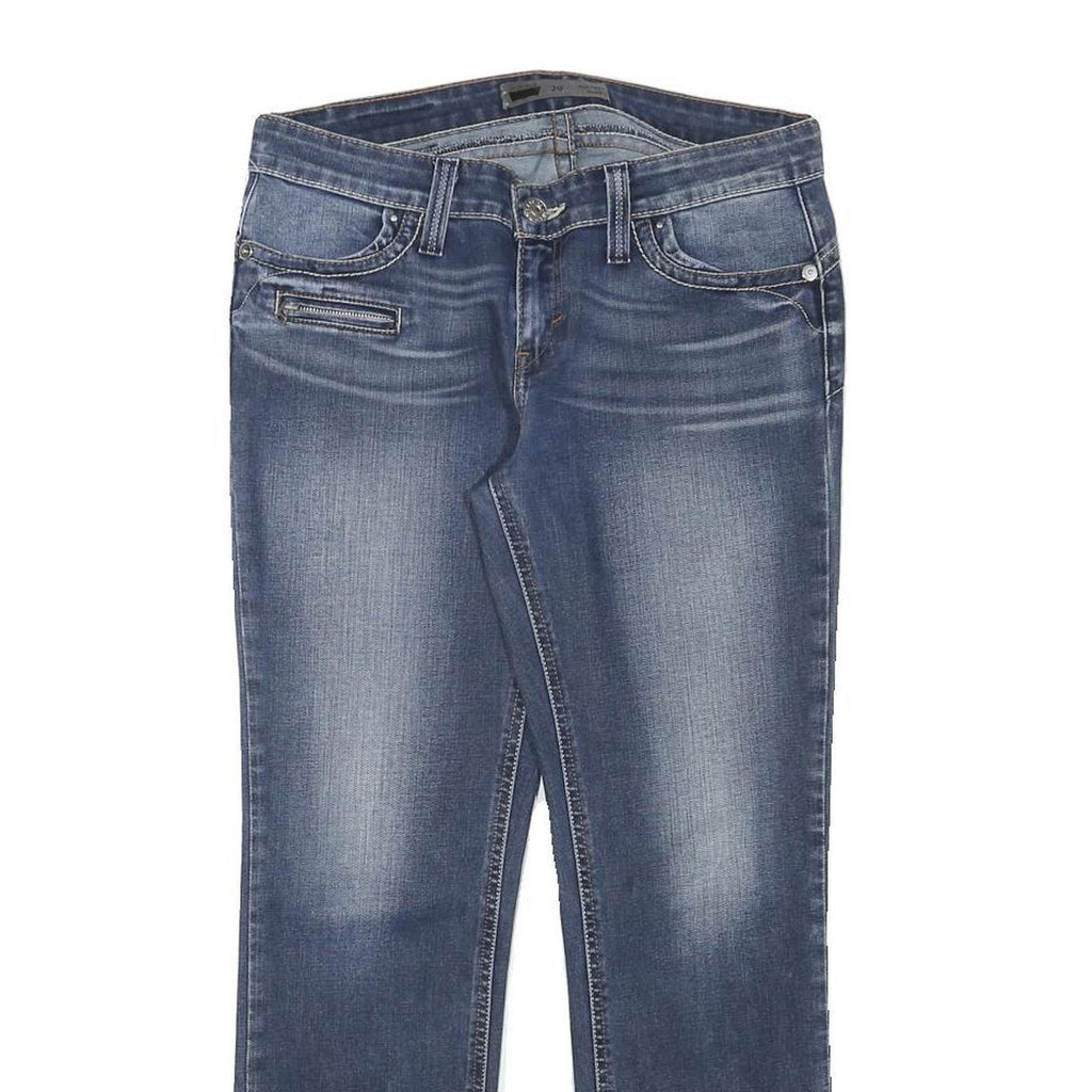 LEVI'S Womens Blue Slim Skinny Denim Medium W30 L27 Jeans Stylish Zip