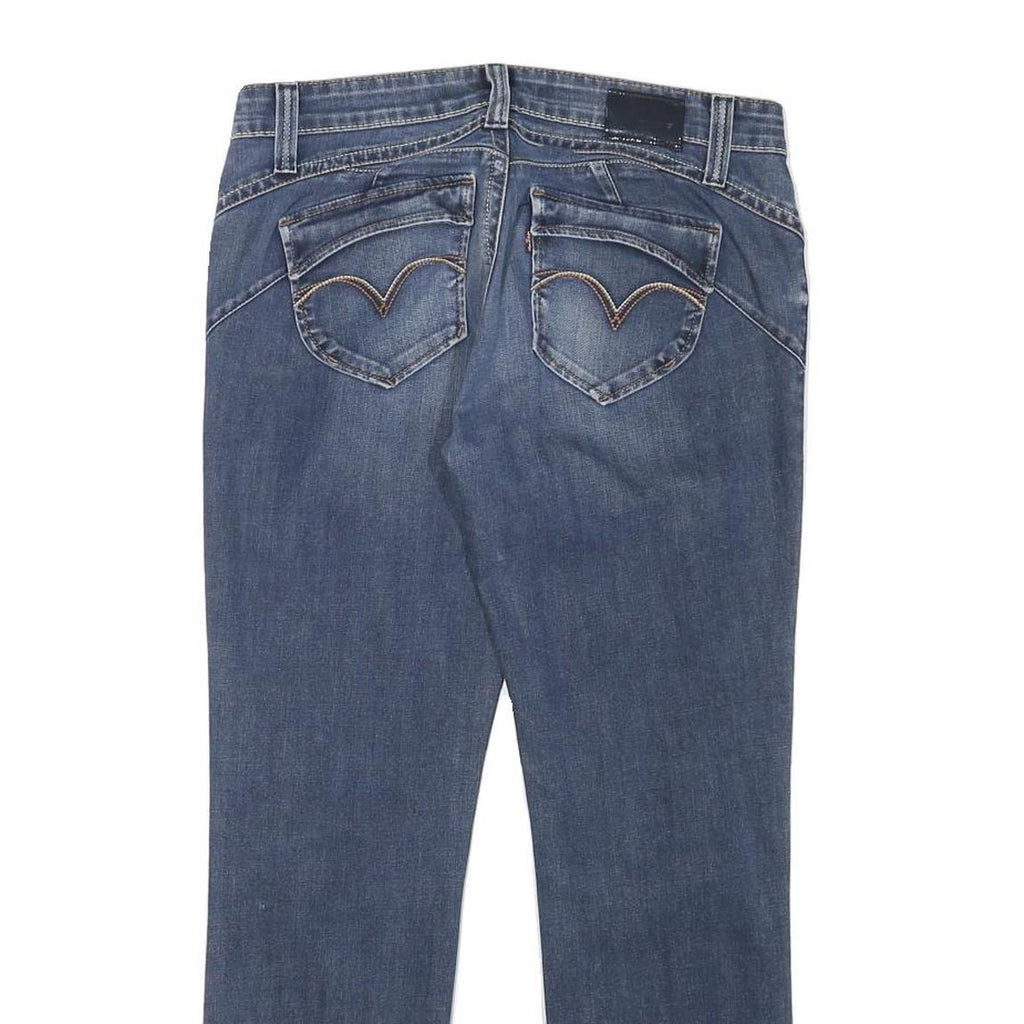 LEVI'S Womens Blue Slim Skinny Denim Medium W30 L27 Jeans Stylish Zip