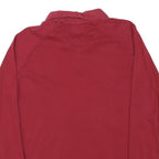 LEVI'S Womens Red Long Sleeve Shirt Button Neck L Cotton Blend Classic Top