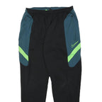 NIKE Mens Joggers Black & Green Slim Tapered L W28 L27 Sportswear Bottoms