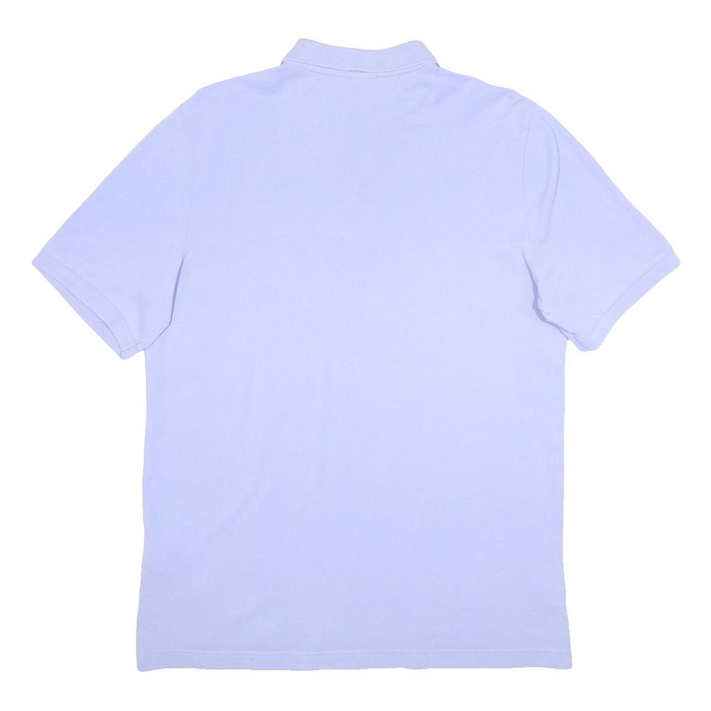 NIKE Mens Light Blue Polo Shirt L Cotton Short Sleeve Barcelona Crest