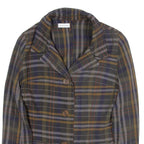 Womens Blazer Jacket Green Check S